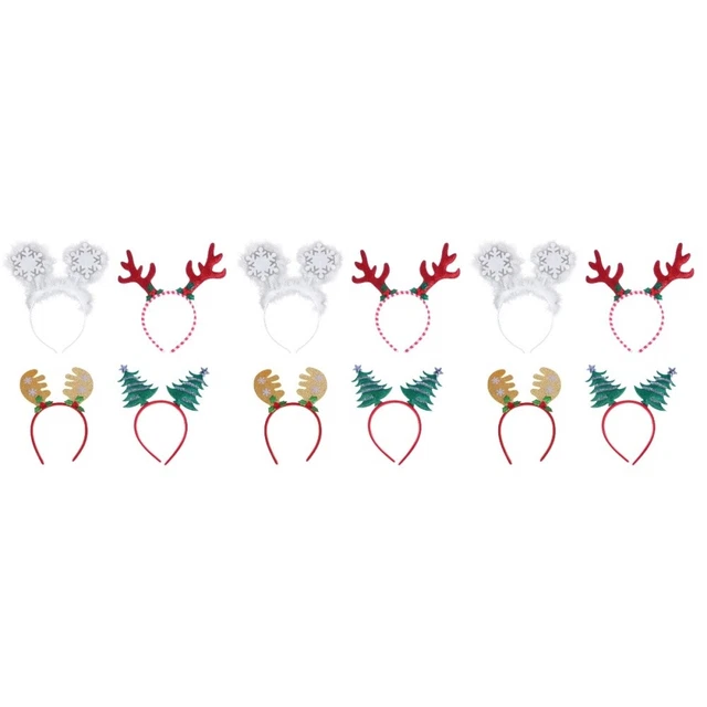 12 pcs Costume di natale Festa di natale Fascia Vacanza Fasce Renna Fascia