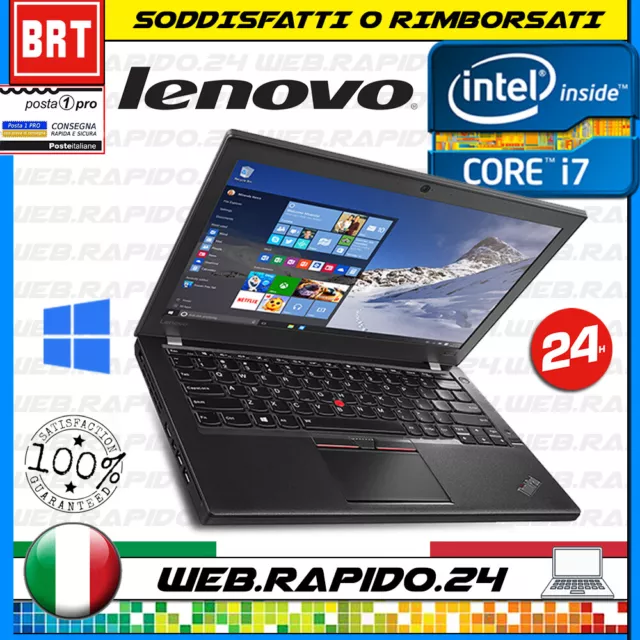 PC Notebook Tragbar Lenovo T440S 14 " Intel i7-4300M RAM 8GB SSD 128GB WIN11