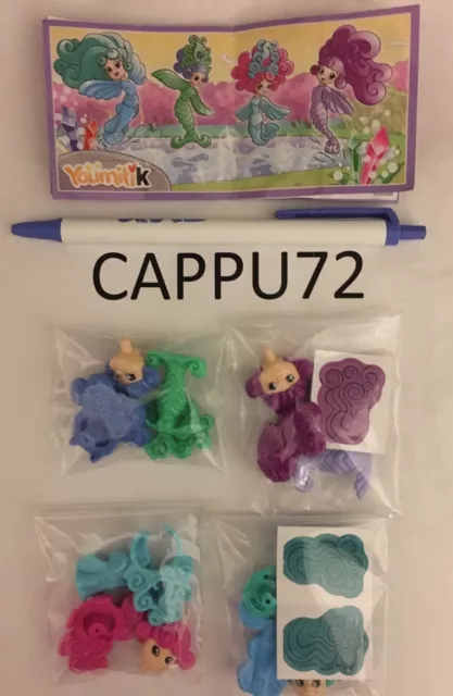 Silfidi-Completa 4 Pcs + 4 Bpz De EN016 À EN019 Kinder Surprise 2018/2019