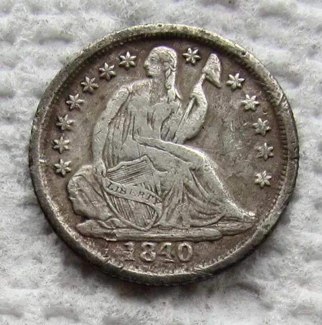 1840-O ND Seated Liberty Half Dime Rare Key Date VF Detail Porosity