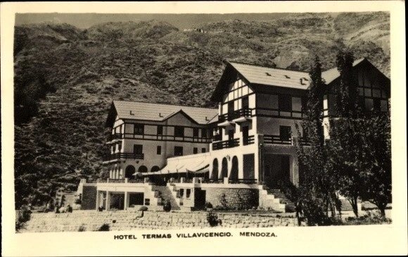 Ak Mendoza Argentinien, Hotel Termas Villavicencio - 3894544