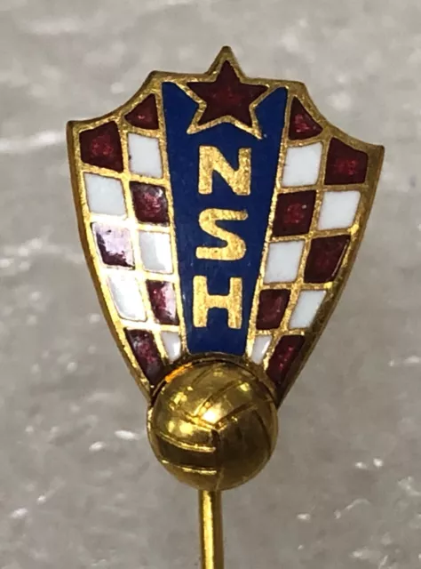 Football Association Fussbal  Badge  Anstecknadel Needle  Croatia  Old Model