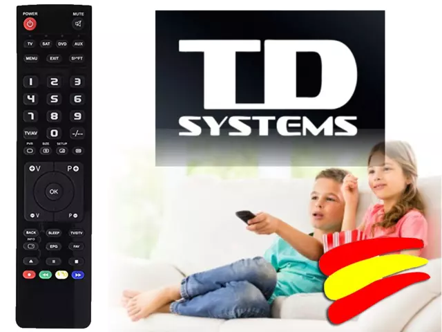 Mando a Distancia Original TV TD SYSTEMS // Modelo TV: K32DLV1H (2ª  Versión)