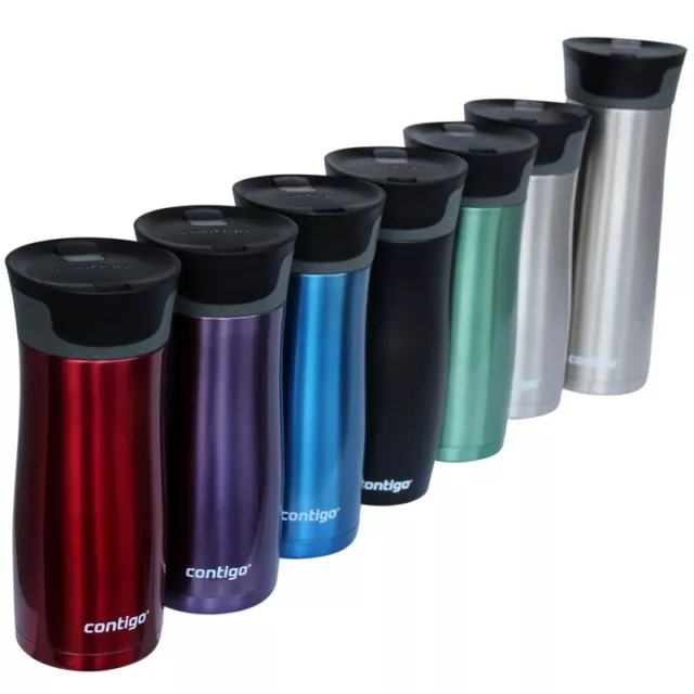 470ml and 591ml Contigo West Loop insulated reusable travel coffee mug cup