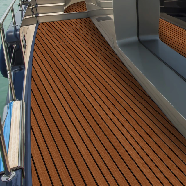 EVA SCHAUM BOOT Yacht Teak Bodenbelag-Matte Deck Teppich Selbstklebend