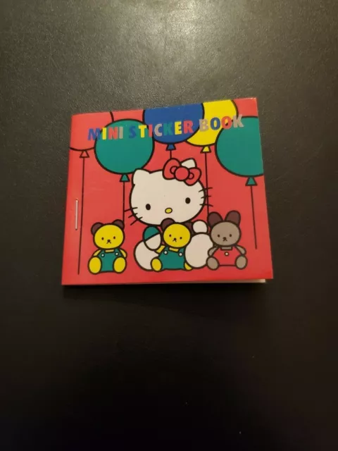 Vintage Sanrio 1976 1992 Hello Kitty Mini Sticker Book 
