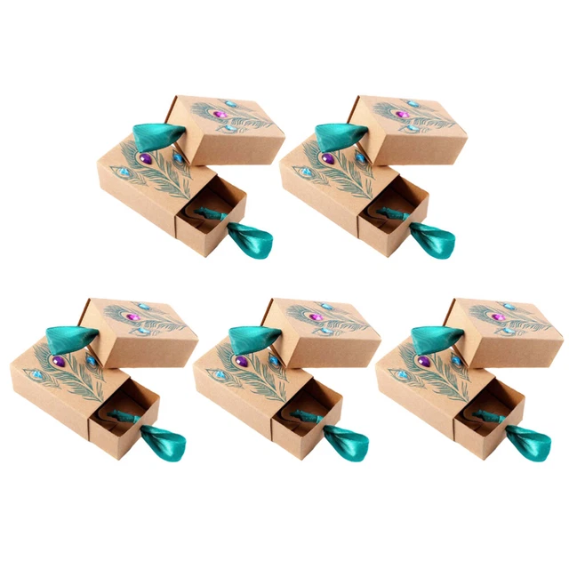 20 pièces boîtes-cadeaux boîte-cadeau kraft boîtes de faveur de mariage papier