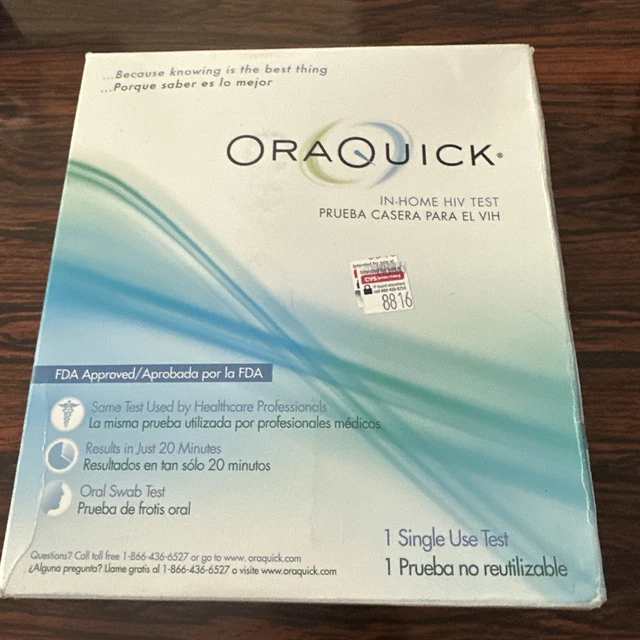 Prueba casera Oraquick para el VIH caducidad 23/9