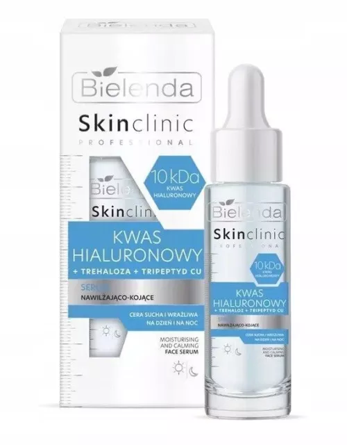 Bielenda Skin Clinic Sérum Visage Hydratant Apaisant Jour/Nuit Hyaluronic 10kDa