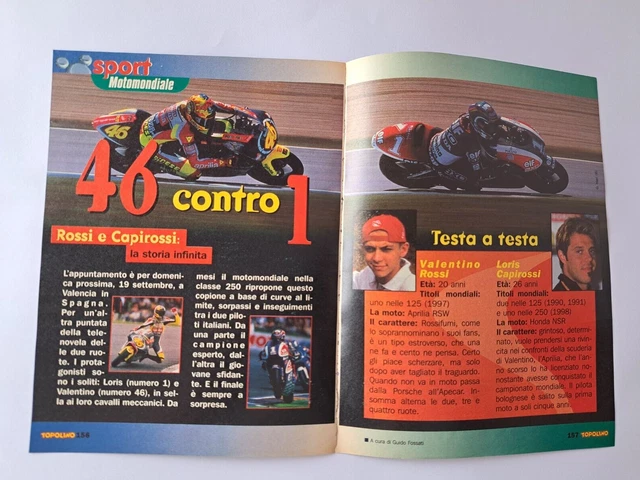 MOTOCICLISMO - VALENTINO ROSSI e LORIS CAPIROSSI  46 contro 1