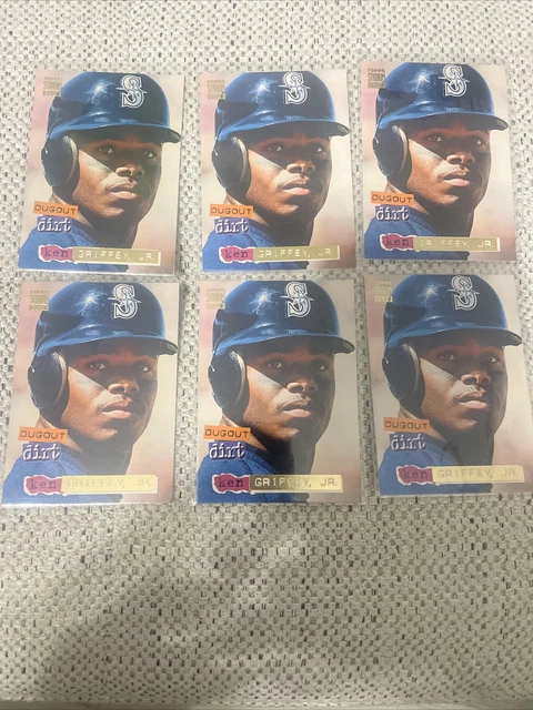 KEN GRIFFEY JR 1994 TOPPS STADIUM CLUB DUGOUT DIRT CARD #7 Lot Of 6 Cards