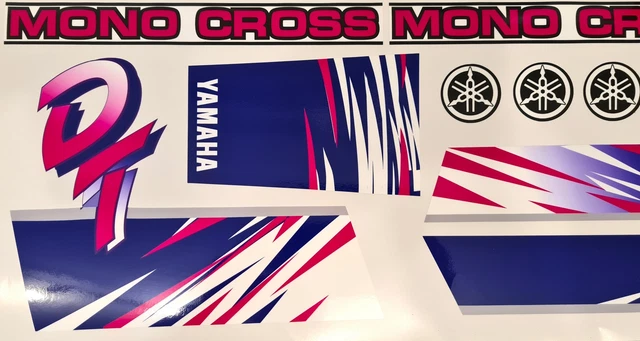 Yamaha DT 125 91-03 4BL Black Violett DEKOR DECAL KIT Aufkleber