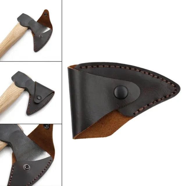 Durable Axe Head Cover Outdoors Work Essentials Leather Hatchet Sheath Case for