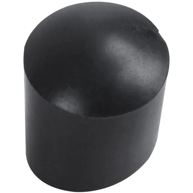 Rubber caps 40-piece black rubber tube ends 10mm round U1P4