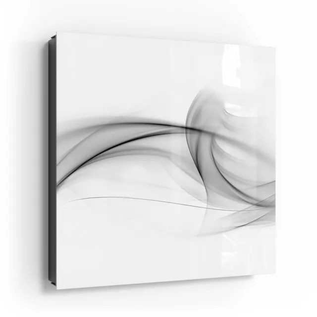 DEQORI Schlüsselkasten Glasfront 30x30 cm 'Rauchige Nebelschwaden' Box modern