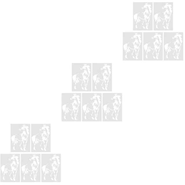 15 pcs Schablonen Schablone Kunst Vorlagen Zeichnung Vorlage Herrscher