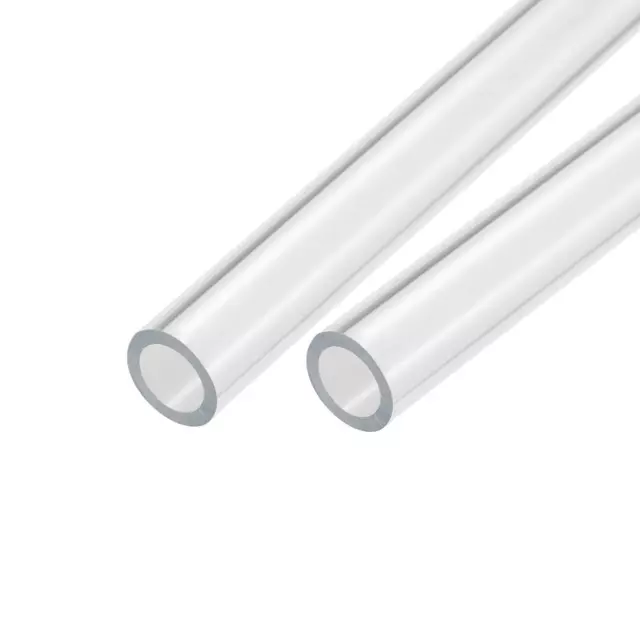 2pcs Acrylic Pipe Clear Rigid Tube 14mm ID 18mm OD 14" for Lamps and Lanterns