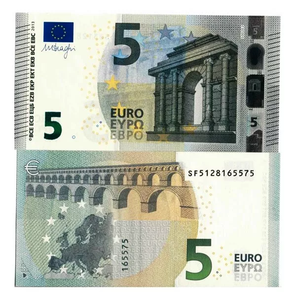 2013 S * Banconota Italia Unione Europea 5 Euro "Tipo 2 – Draghi" (S002) FDS