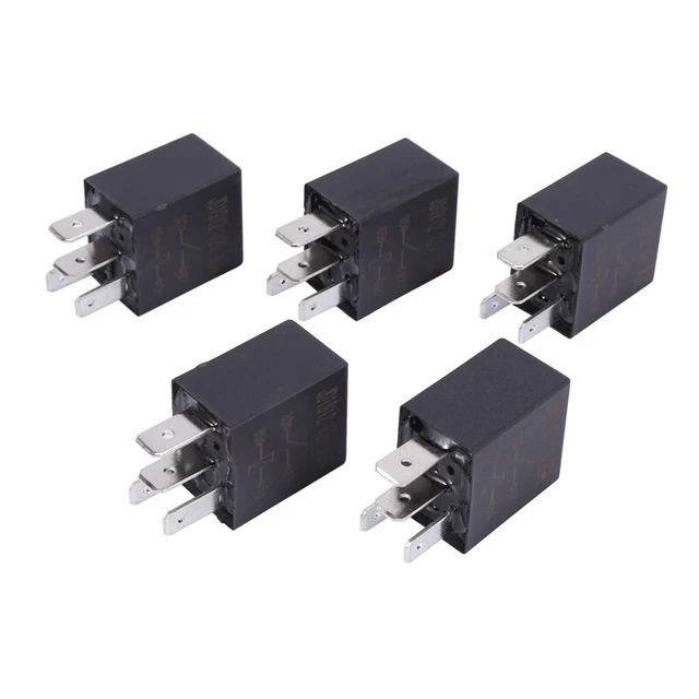 5 X 30A  12 V 4Pin Auto Auto Relais Kit SPST für Fan Kraftstoffpumpe Licht 5533