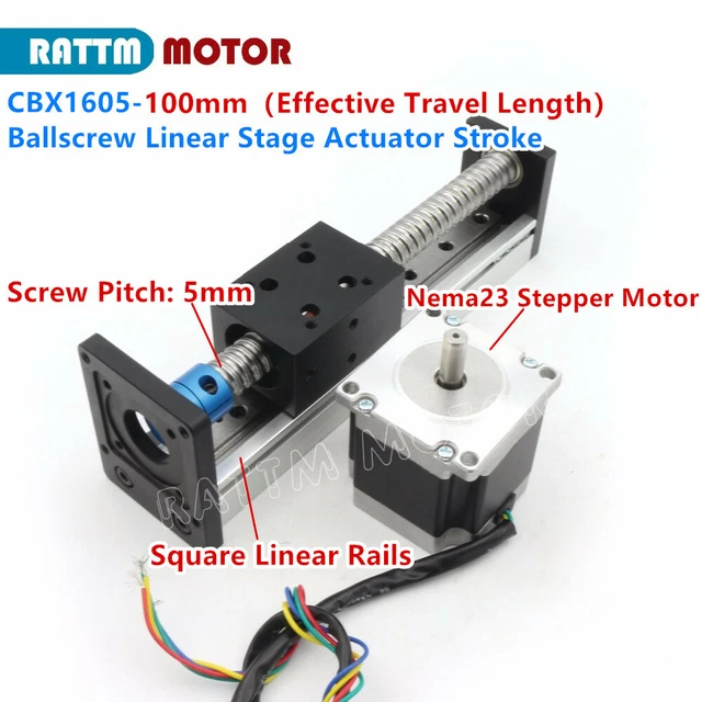 Module De Mouvement Linéaire KK60 Avec Vis à Billes - Course 60 à 510 Mm, Répétabilité ±0,01 Mm, Support Nema 17 - 4