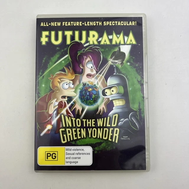 FUTURAMA INTO THE Wild Green Yonder DVD 2009 Region 4 PAL Animated ...