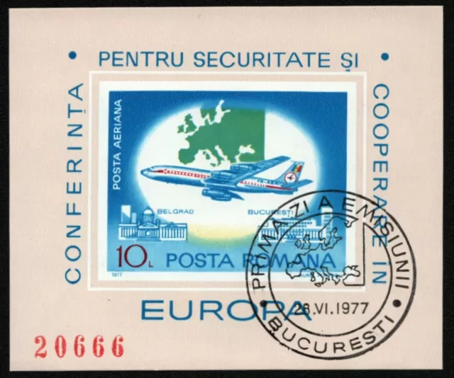 Rumänien 1977 - Mi-Nr. Block 144 gest / used - Europa - KSZE