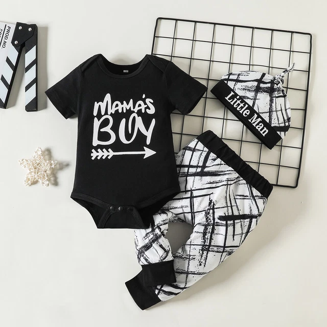 Tuta Tumper Neonato Bambini Bambini Top Pantaloni Cappello Abbigliamento Set Abiti