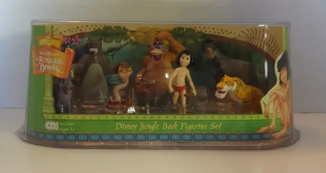 Rare 2007 Disney Jungle Book 7  Piece Figurine Set Brand New Sealed Never Opened