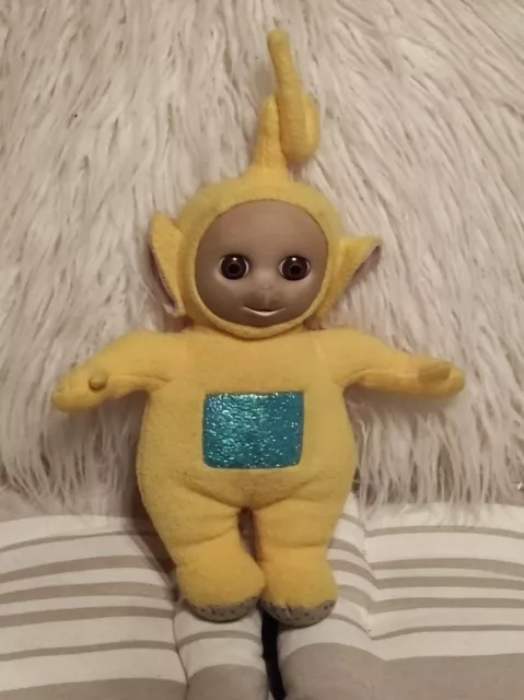 PELUCHE COLLECTION VINTAGE LAA LAA TELETUBBIES jaune avec grelot