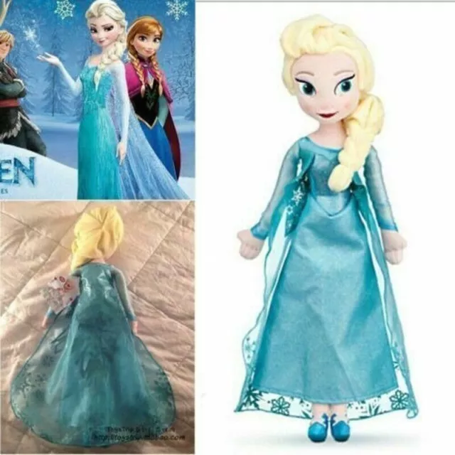 2Pcs Disney Frozen Elsa&anna Princess Stuffed Plush Doll Christmas Toy Gifts 2