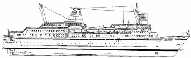 Bauplan Ayvazovsky Modellbauplan Passagierschiff Schiffsmodell