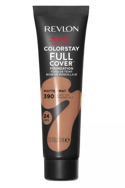 Revlon Colorstay Full Cover Foundation 24Hrs Matte 30ml Early Tan #390