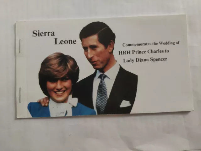 1981 Royal Wedding Charles & Diana MNH Stamp Booklet Sierra Leone