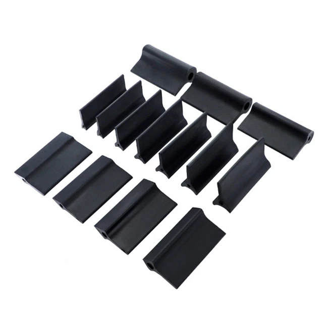 1 de 14 pcs bois ponçage blocs de support en caoutchouc tapis de