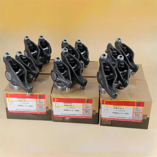 6Pcs Rocker Arm Assembly For Cummins 98.5-18 24v 5.9L 6.7L