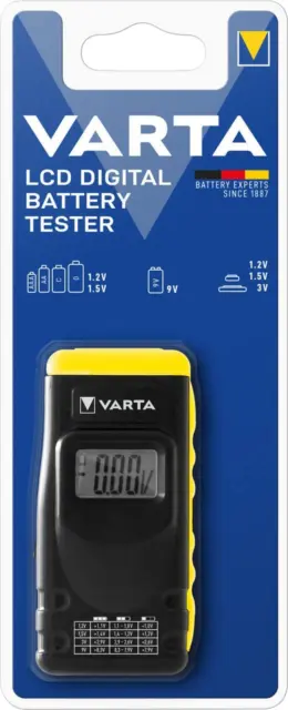 VARTA Batterietester LCD Digital Für Batterien, Akkus Und Knopfzellen, Testgerät