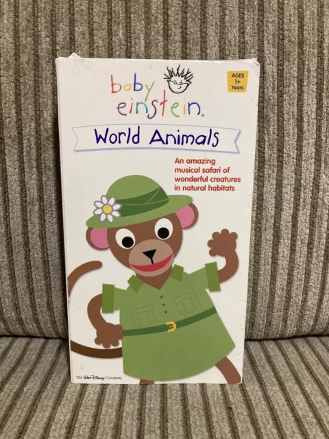 Baby Einstein World Animals VHS Kids Educational Cartoon Disney Monkey