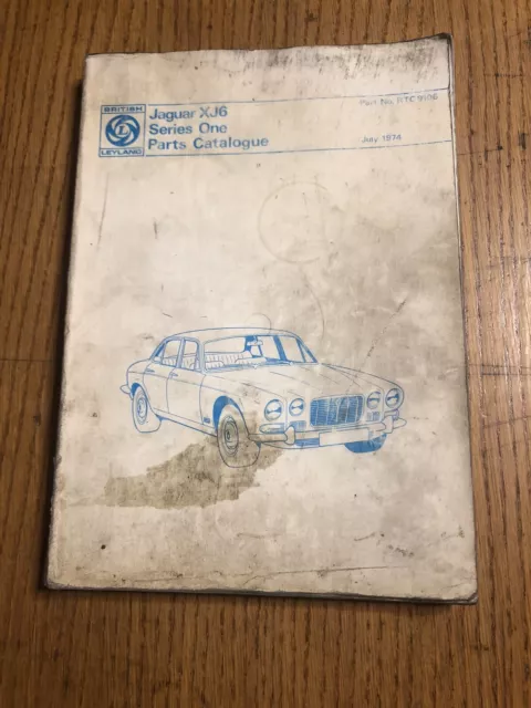Jaguar XJ6 1968-1973 Spare Parts List Catalog Assembly Manual 1969 1970 1971 74