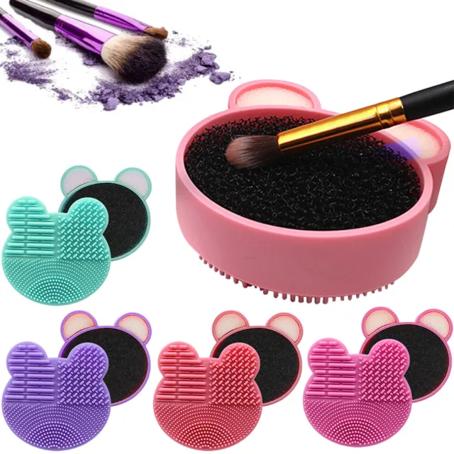 Makeup Brush Cleaner Kit Double Side Design with Cosmetic Brush Cleaning Box