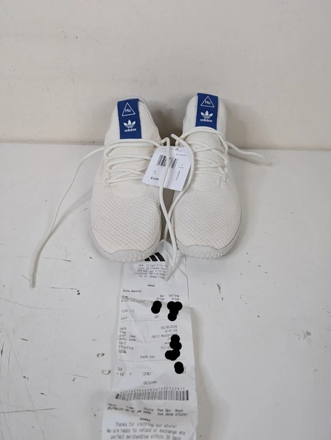 ADIDAS X PHARRELL Williams treno da tennis HU taglia 9 bianco blu nuovissimo con etichette EUR 116 60 PicClick IT