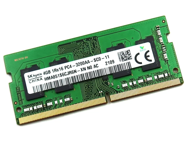 SK Hynix 4GB 1Rx16 PC4-2666V-SC0-11 HMA851S6CJR6N-VK – RAM SO-DIMM Per Laptop