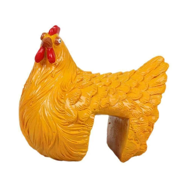 Hahn Gartendekoration Huhn Henne Kunst Hof Figur Statue Dekor Harz M4W3 4