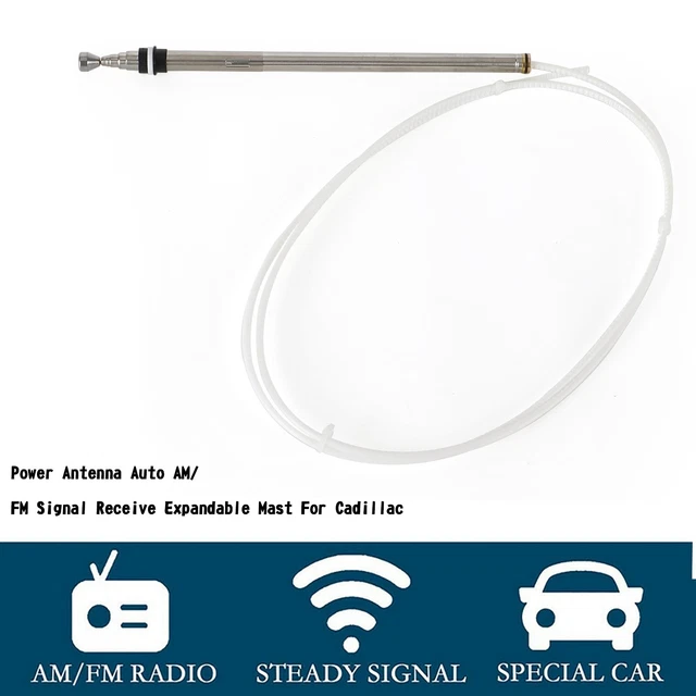 POWER ANTENNA AUTO AM/FM Signal Receive Expandable Mast For Cadillac