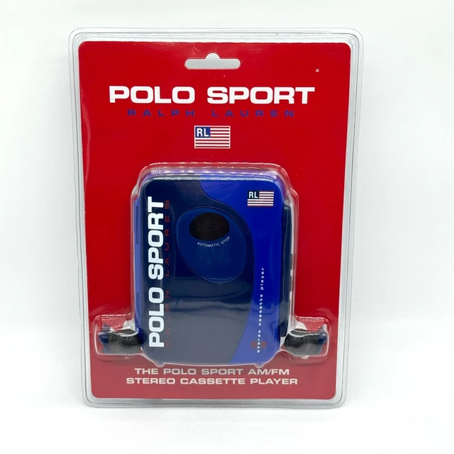 POLO SPORT RALPH Lauren AM/FM Stereo Cassette Player PS85B Blue