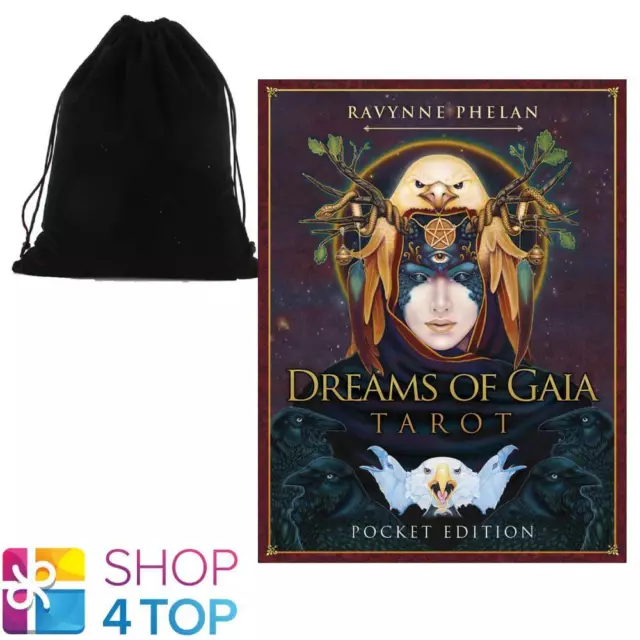 Pocket Dreams Of Gaia Tarot Karten Deck R. Phelan Blue Angel Mit Beutel PDG81