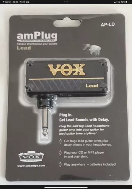Vox AP-LD LEAD amPlug headphone guitar amplifier Brand New