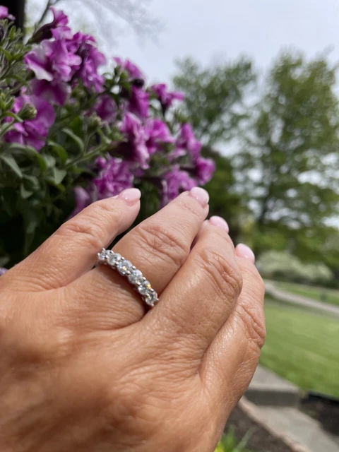 Moissanite Fire® .96ctw Round Platineve™ Ring Moissanite Fire® .96ctw Round Platineve™ Ring