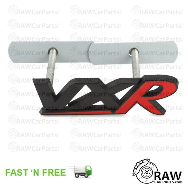 Black Chrome Metal Bolt-On VXR Front Grill Badge For Vauxhall Astra & Corsa-382871