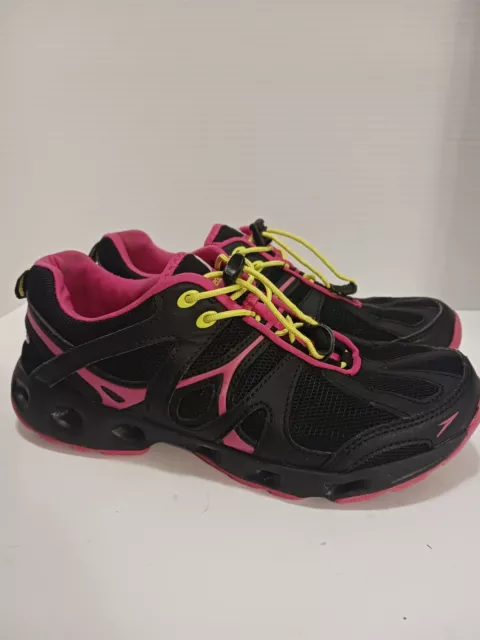 Danskin Now Slip On Sneaker Shoes, Size 6, Memory Foam, Black Pink