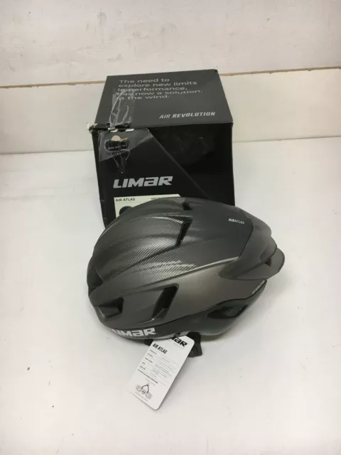 Limar Unisex – Erwachsene Helm Air Atlas matt schwarz Titanium Groesse L, 3